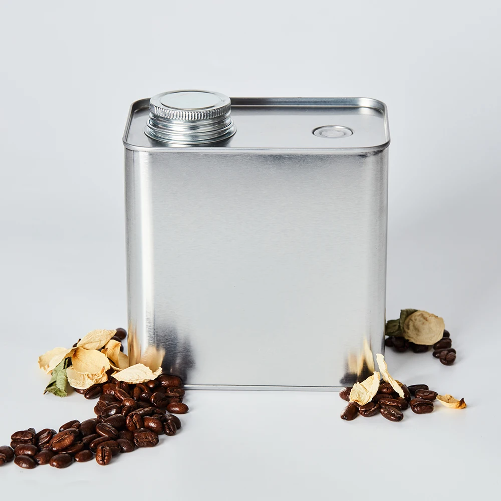 Custom Logo 400g Coffee Bean Tin Cans Empty Metal Can with Screw Lid and Valve