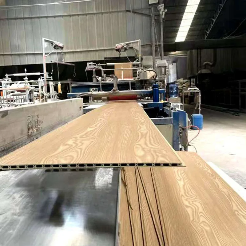 BAIJIN Wholesale Indoor Decoration Easy Installation TV Background White WPC Wall Panel PVC Ceiling Panel