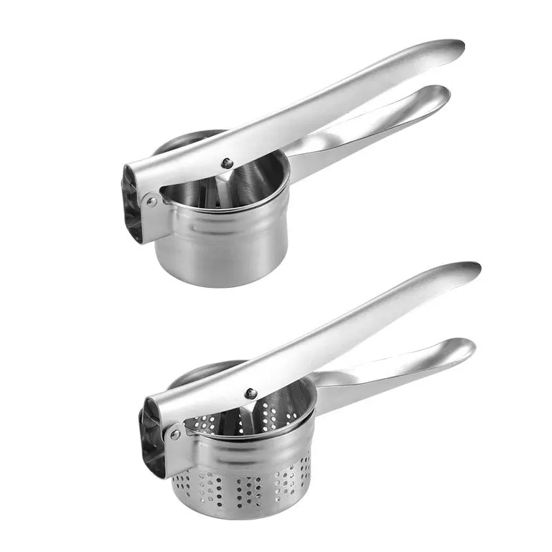 Wholesale kitchen accessories professional vegetable manual stainless steel potato ricer press mixer mashers kitchen tools