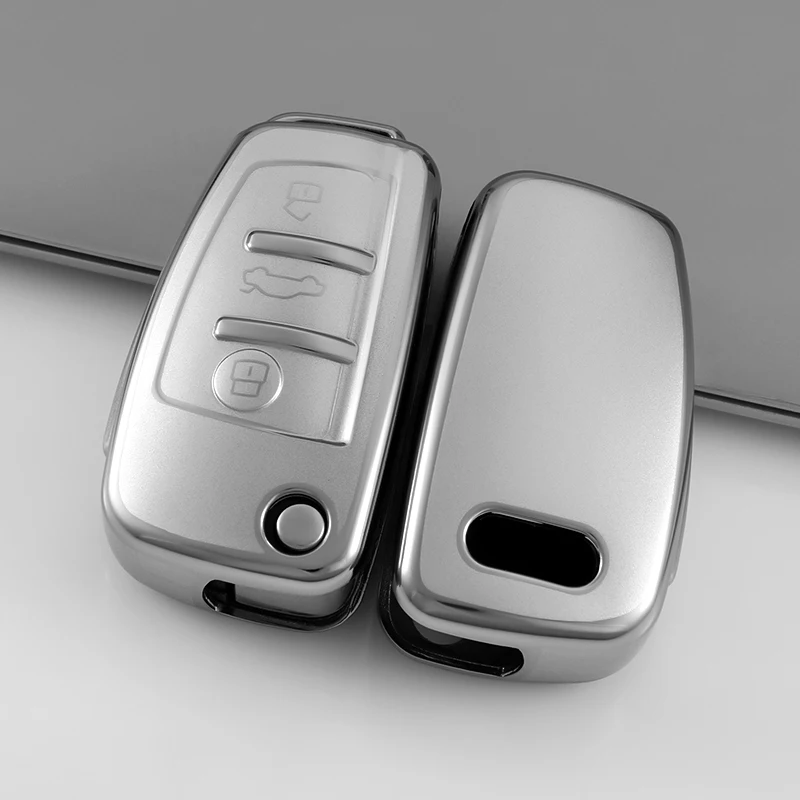 Quicksand TPU car key cover For Audi A1 A3 A4 Allroad A5 A6 Q3 Q5 Q7 R8 RS RS7 S3 S4 S7 SQ5 TT car accessories