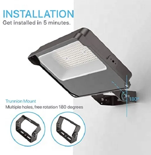 Big Flood  Area Light  IP65 for Outdoor Applications with Trunnion Mount 100W 150W 200W 240W