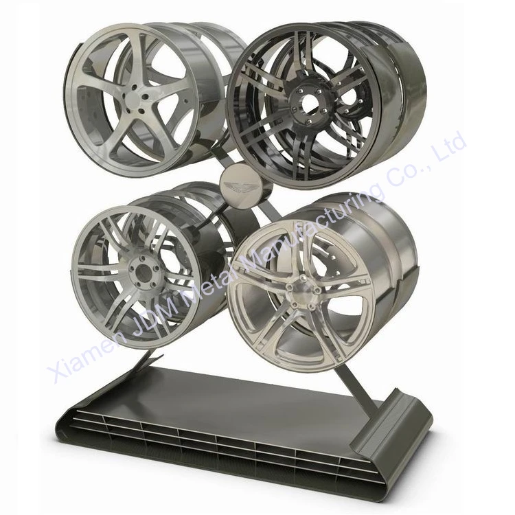 customize steel powder coating rims racks car wheels rack car rim display stand metal follow your design