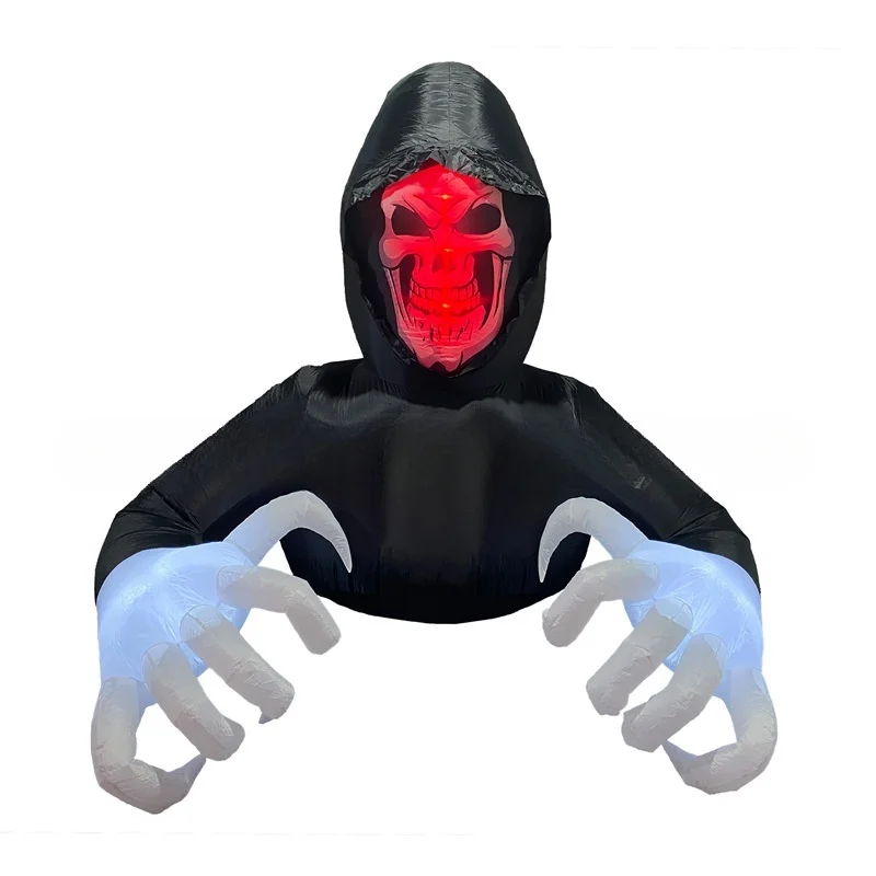 Halloween Outdoor Party Decorations Inflatable White Ghost Haunted House Pumpkin Scary Witch Lantern Air Model Accessories