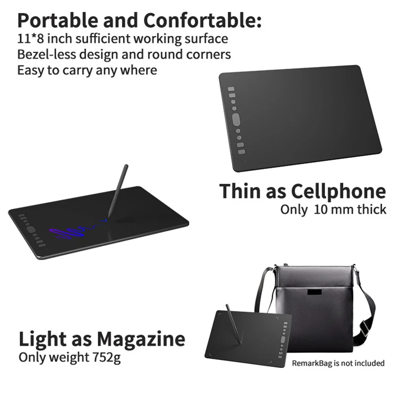 Professional Drawing Tablet Digital Drawing Pad 8192 Level Graphic Tablet Lcd Stylus Digital Graphic Drawing Tablet With Stylus