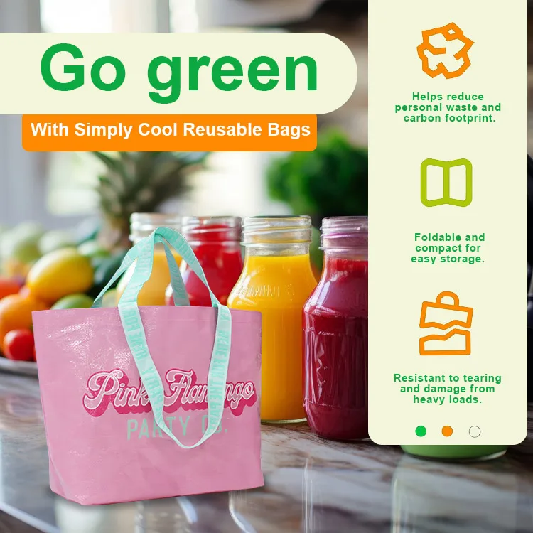 Eco friendly laminated woven reusable custom printing logo pp woven shopping bag with logo print
