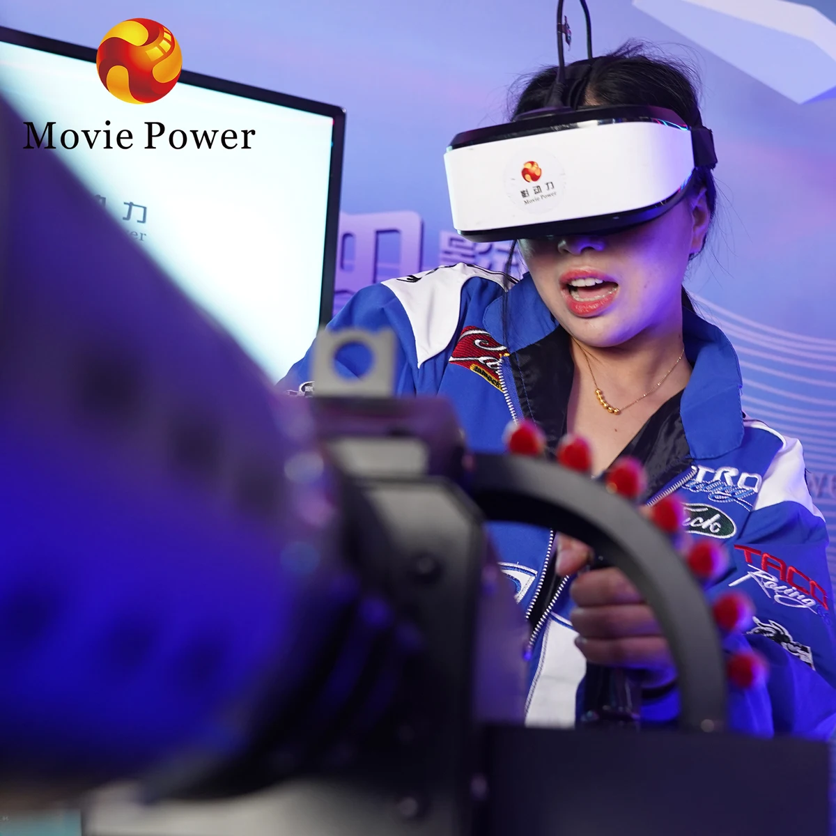 Shooting Game Machine 9D One-Player VR Fiberglass Gatling Simulator for Zombie Shooting for Educational Airport Public Venues