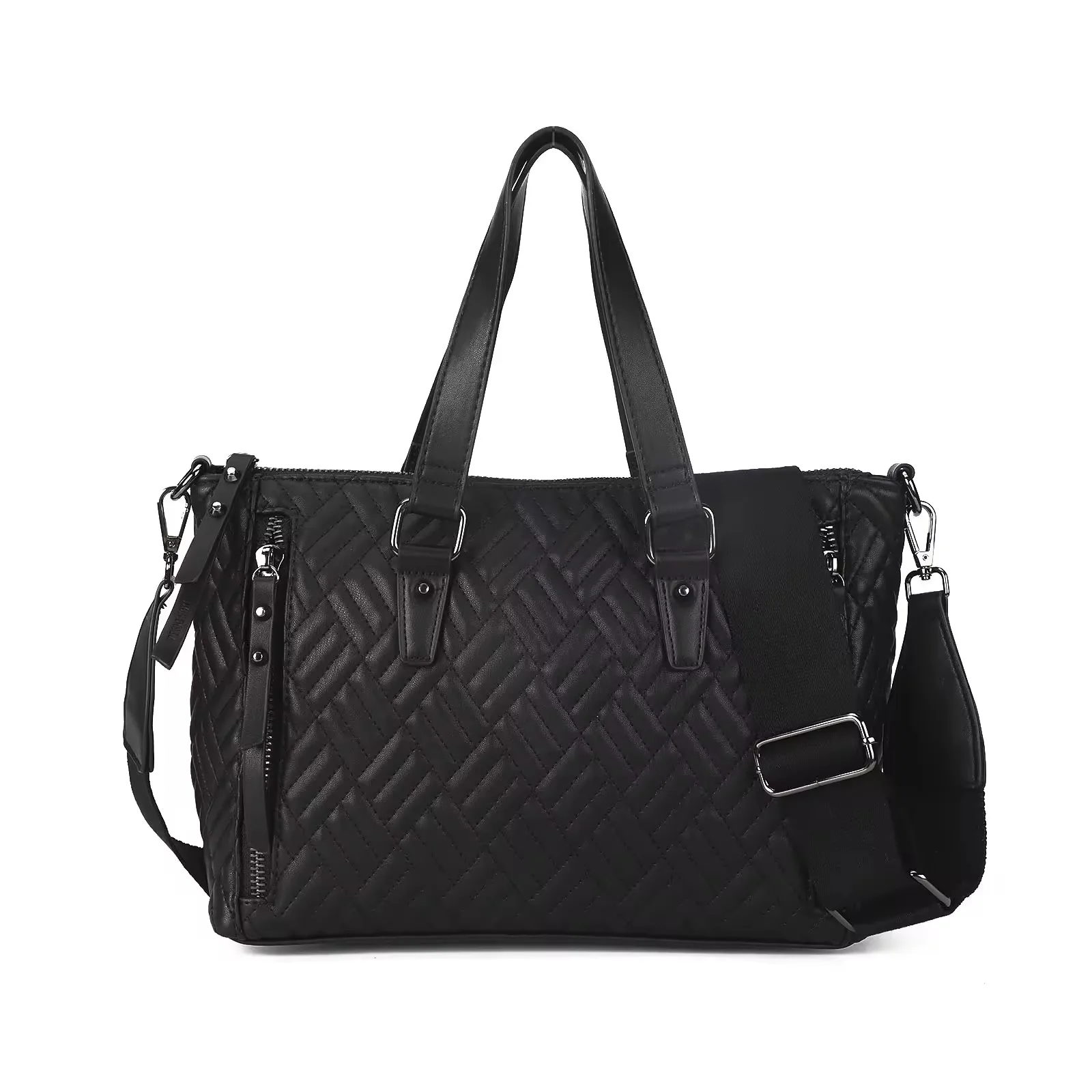 High Quality Bolso Expandible Weekend Travel Bag Fashion Women Tote Handbag PU Leather Duffle Bag Yoga Fitness Bag Travel Unisex