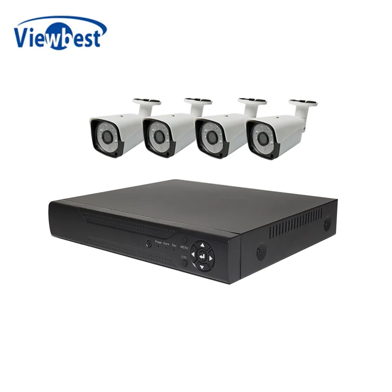 4 канальный DVR 1080p AHD камера комплект Bullet видеонаблюдения для дома набор самостоятельной сборки безопасная система