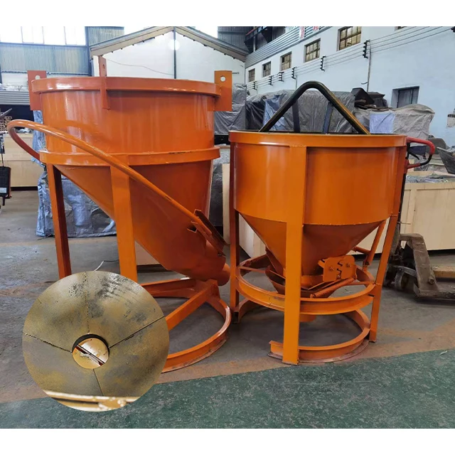 Round Bucket Inclined Bucket Concrete Cement Hopper Using In Large Scale Construction