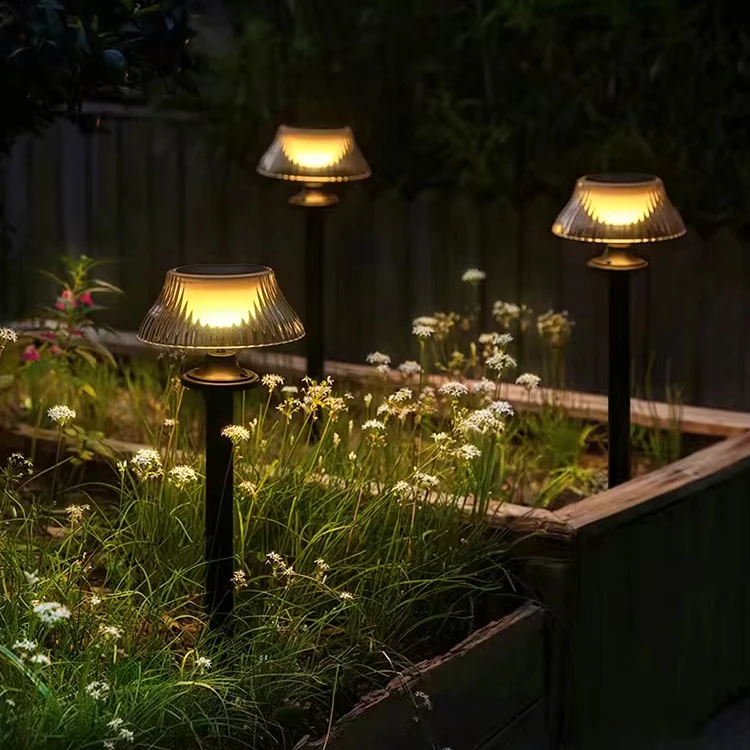 Solar Outdoor Lawn Lights Long Lasting Waterproof Solar Powered Outdoor Lights for Pathway Garden Lawn Patio Walkway Driveway