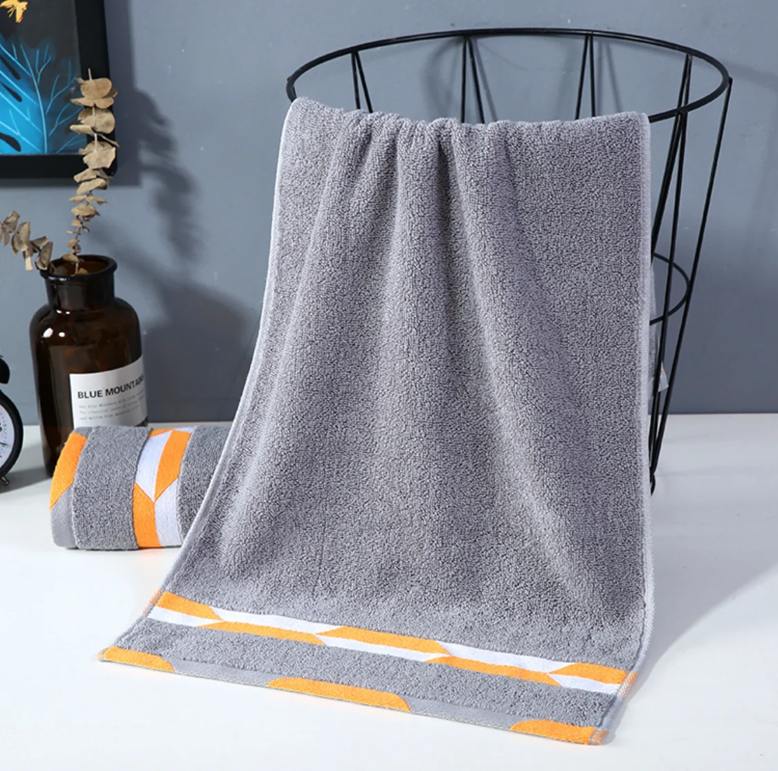 Newest custom comfortable good quality bath 100% cotton Face bath towels set for home and hotels