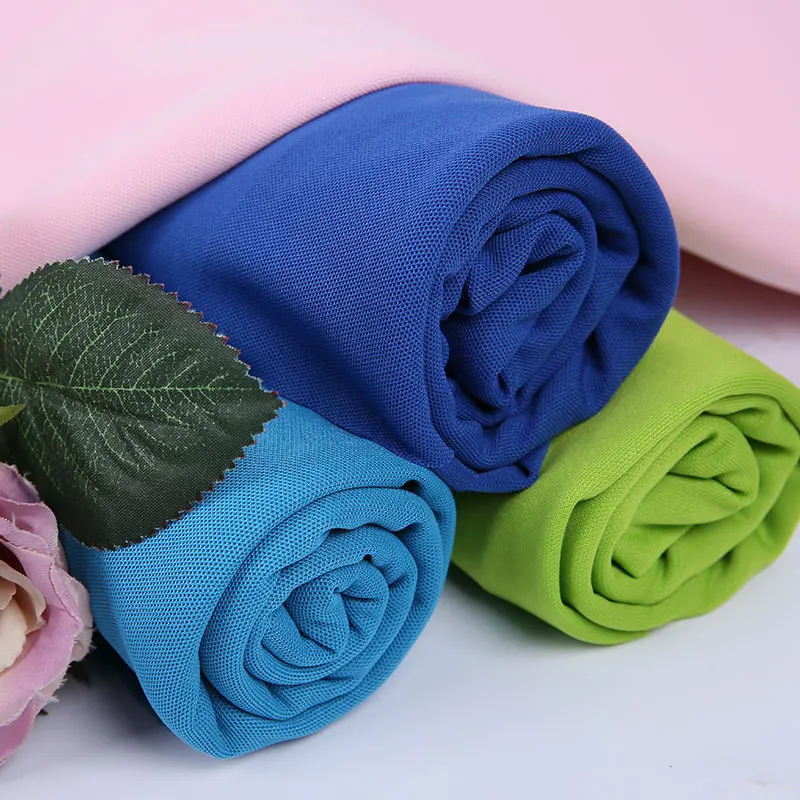 100% Полиэстеровая ткань пике трикотажная для впитывания влаги футболка поло рабочая одежда уличные виды спорта