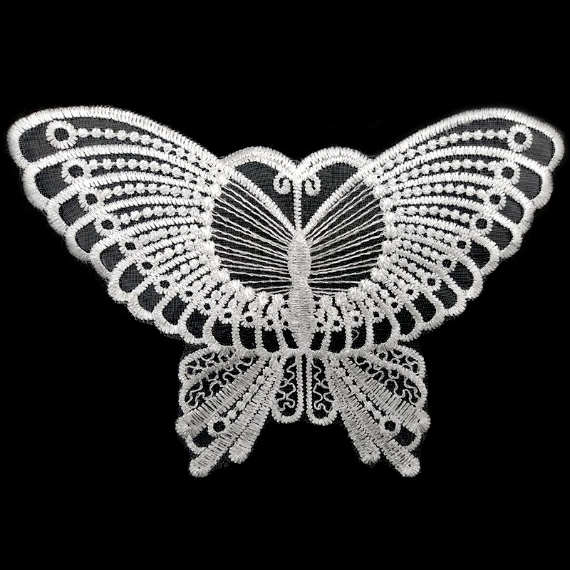 Бабочками и кружевом для малышей, платье из органзы с вышивкой «сделай сам»; Модные аксессуары со стразами аппликацией патчи на заказ аксессуары для нижнего белья