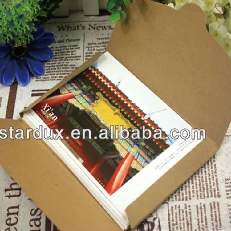 brown kraft paper envelope with customized size and logo