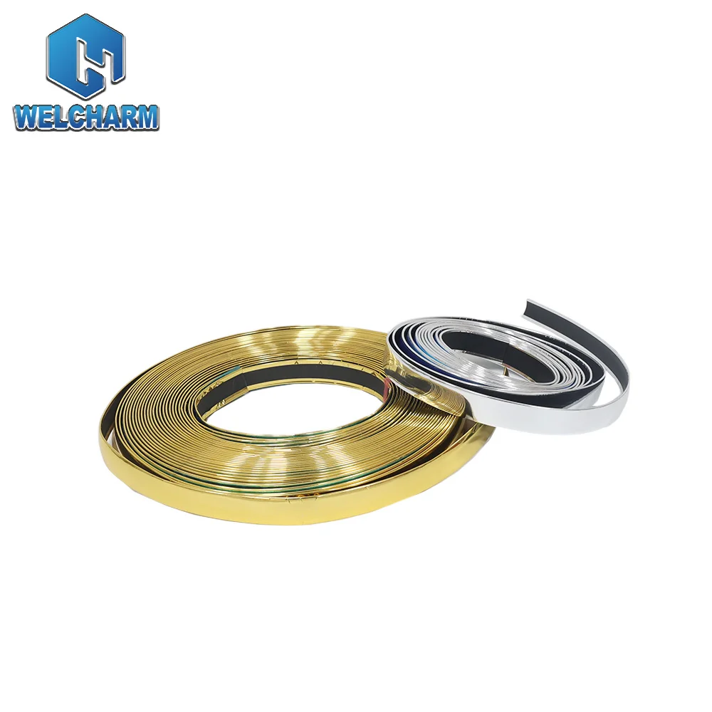 Table Cabinet Sofa Decorative Furniture Edge Accessories Strip Gold Pvc Plastic Edge Banding Flexible Tape Strip