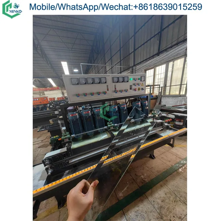 Портативное оборудование для обработки углов кромки стекла машина полировки зеркальных кромок с прямой линией