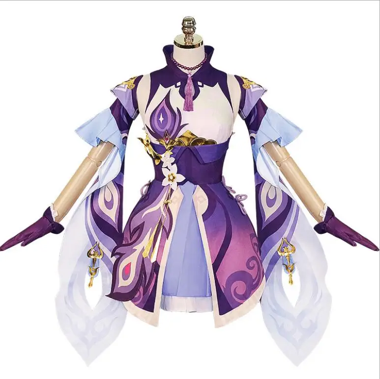 Play Original God Keqing Kamisato Ayaka Cosplay Costume Dress
