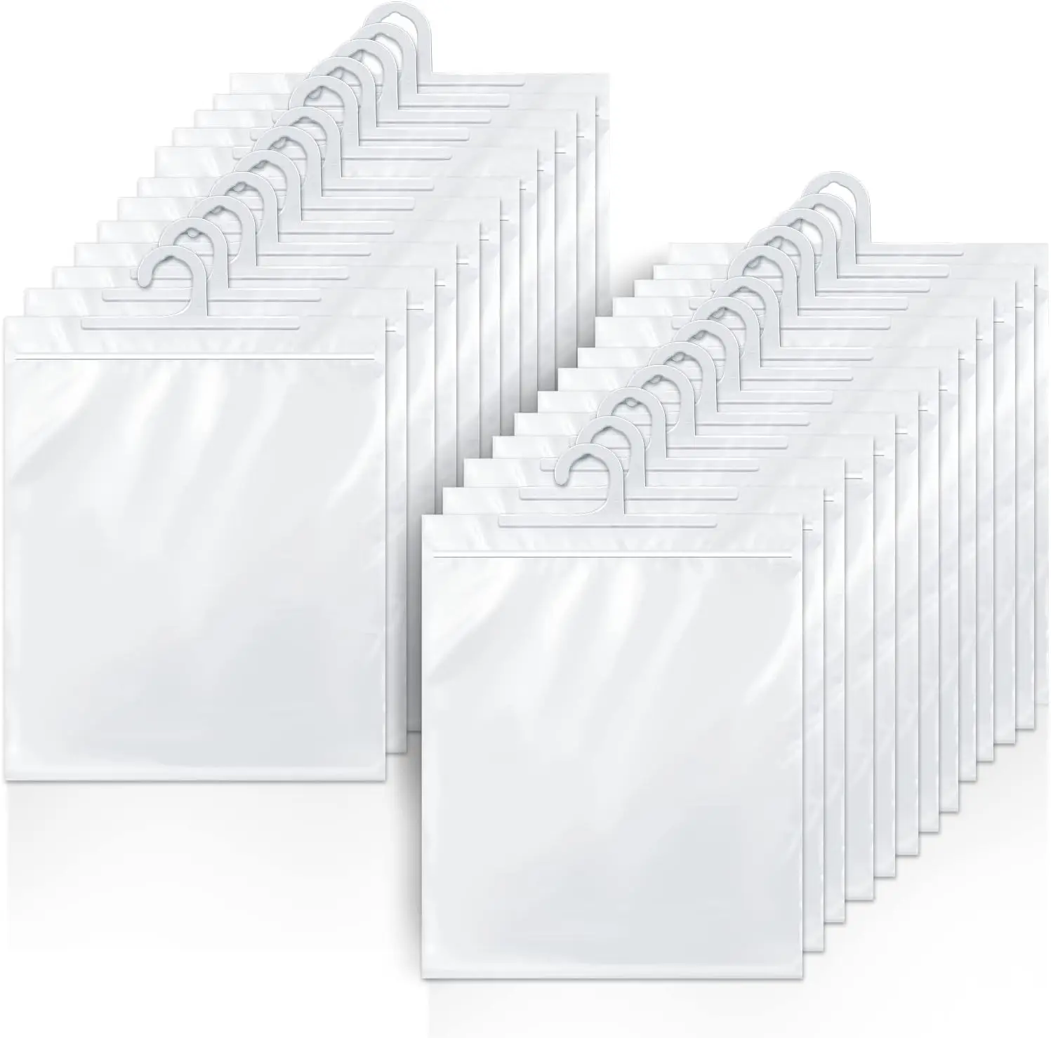 Plastic hook bag Hanging Storage Bags Clear Plastic Bags for Classroom, Library and Pharmacy Use Made in CHINA or CAMBODIA