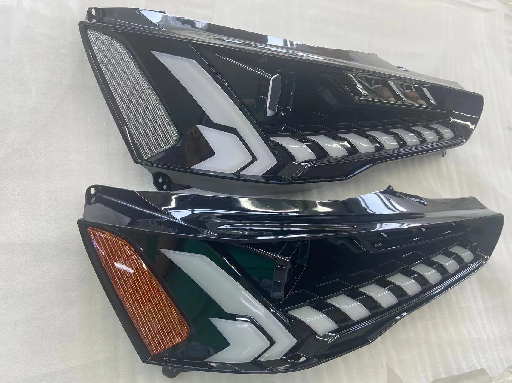 DK Motion Led car Front Lamp Modified Car Headlamp For Mitsubishi Lancer-ex EVO 2010-2016