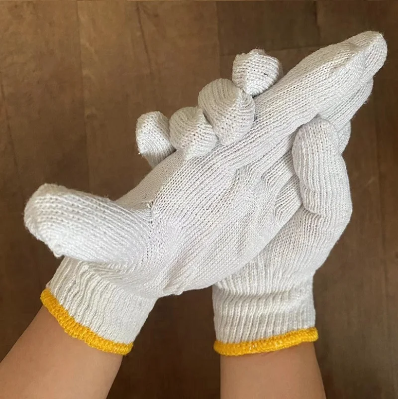 Cheap cotton knitted gloves work Cotton Gloves
