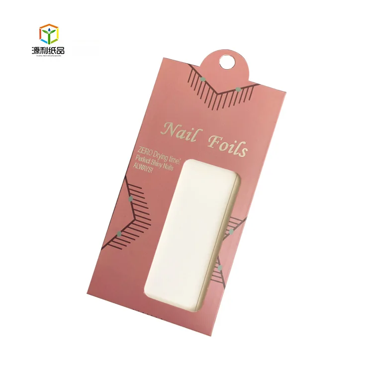 China Manufacturer Nail Sticker Paper  Packaging Box Nail Polish Box