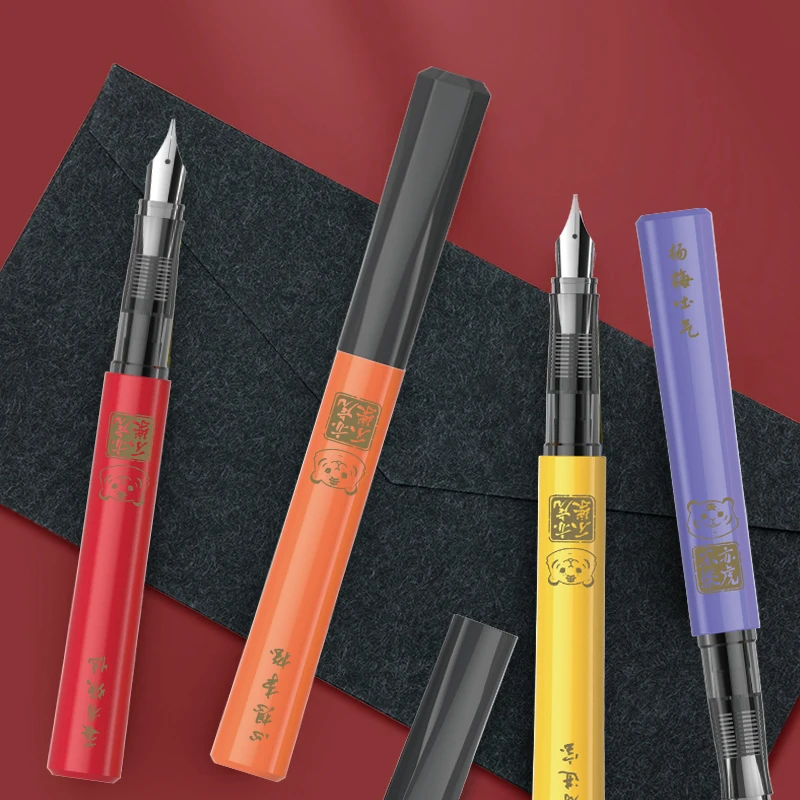 GEF0026 EF Tip взаимозаменяемая перьевая ручка Роскошный набор чернил авторучка кристалл