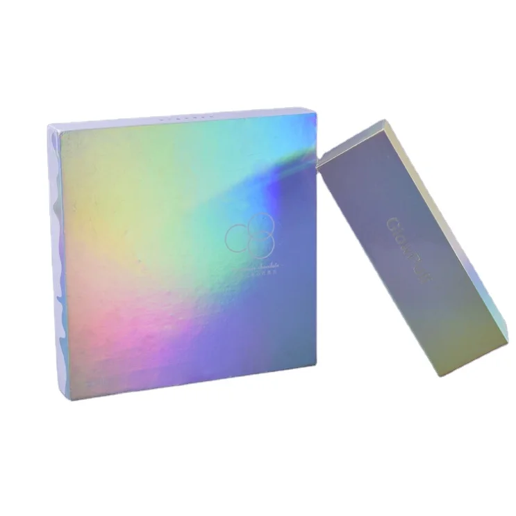 Экологически чистая Высококачественная голографическая косметическая коробка с логотипом на заказ