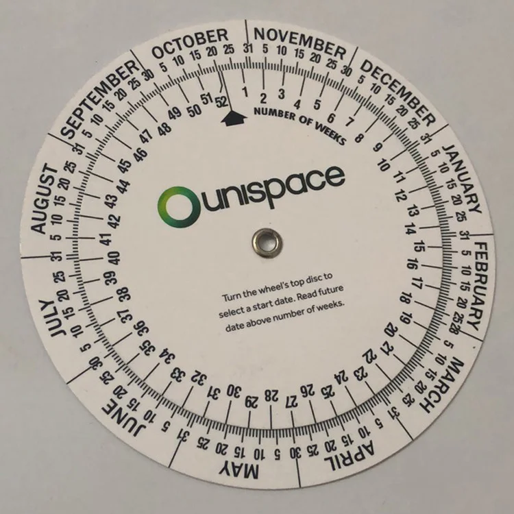 High quality wholesale Pregnancy Due Date Calculator Wheel Plastic Medical Round Pregnancy Calculator Wheel