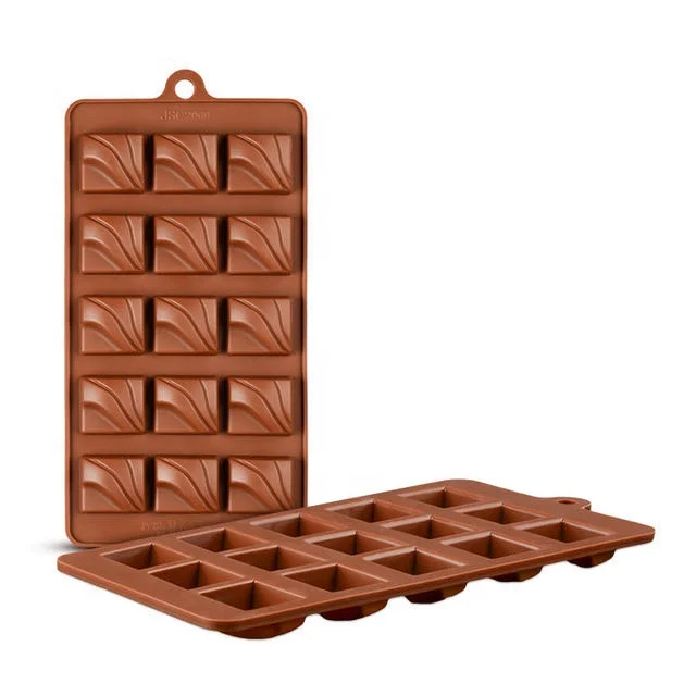Wholesale Hot Sale 15 Cavity Diy Silicone Chocolate Mold Soft Candy Making Tools Customized Hard Candy Soap Ice Tray Mold