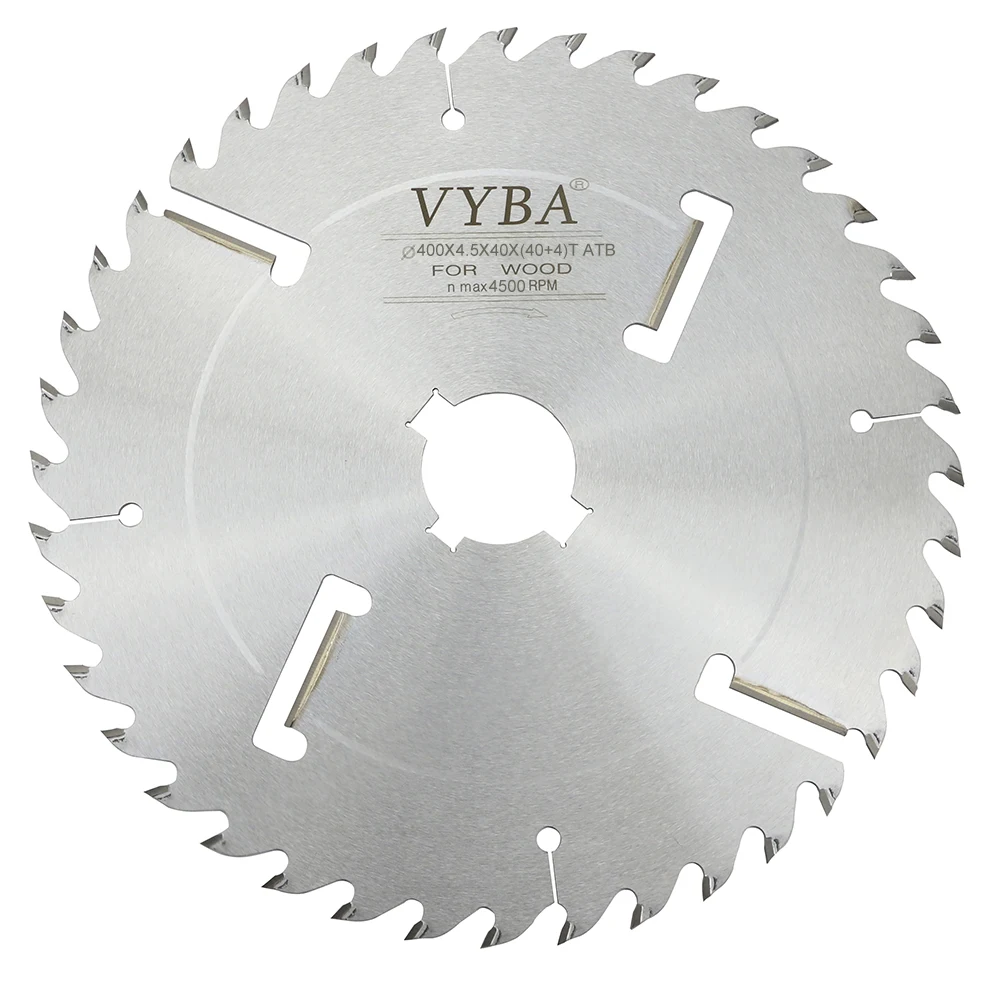 400mm (40+4)T  multi rip saw blade with wipers for timber slicing