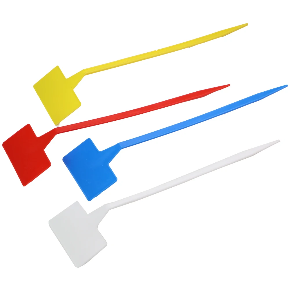 Outdoor Tall Plant Labels Large Waterproof Plastic T Garden Tags Durable Nursery Potted Stake Markers Perfect for Herbs Flowers