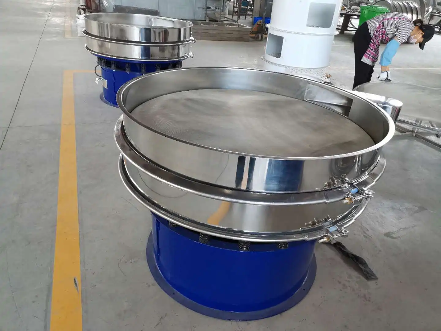 Cassava Starch Vibrating Sieve Sifter Powder Screening Machine Vibration Shaker