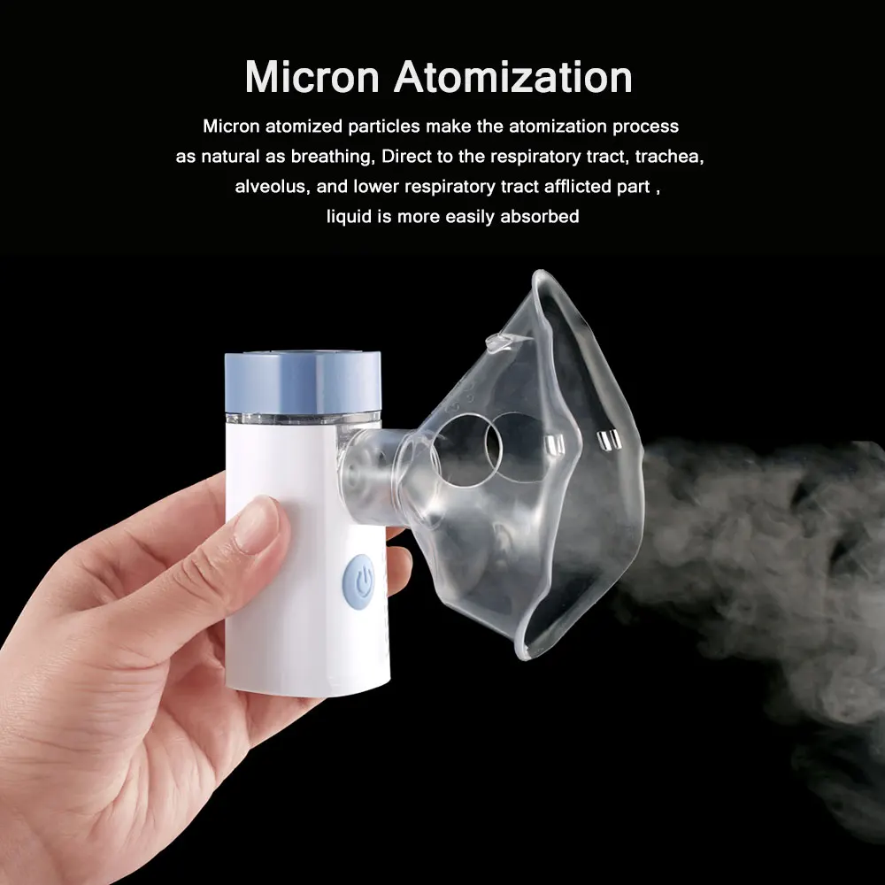 Home health care inhalator medicine like salbutamol budesnide Inhaler Feellife mesh nebulizer mask machine