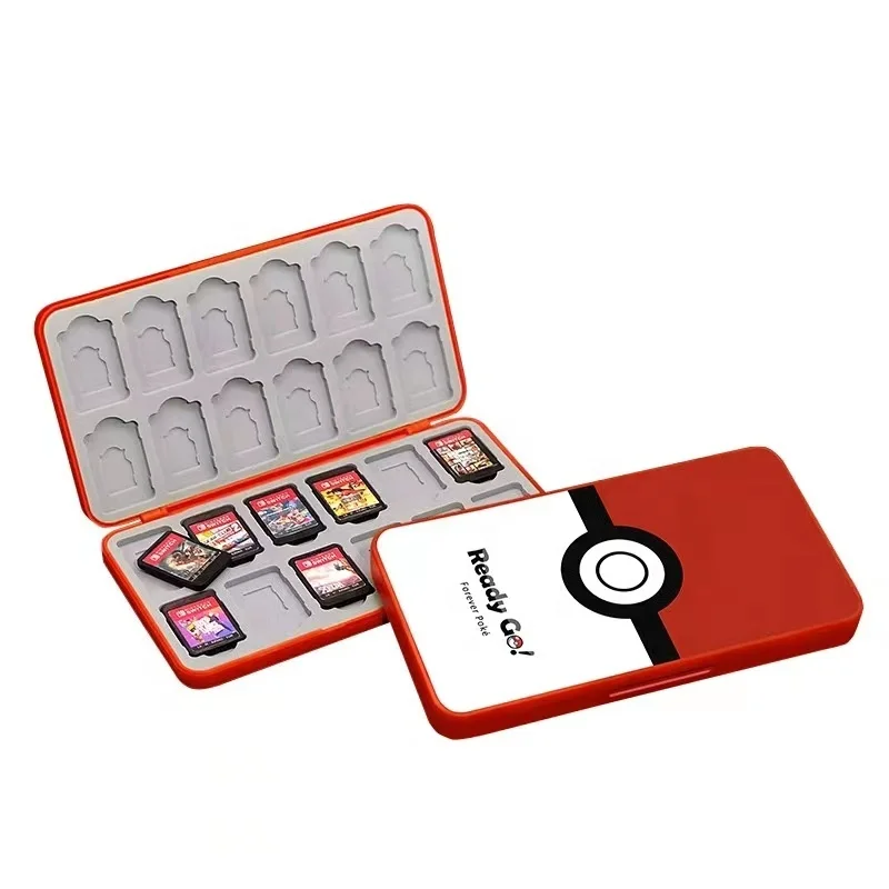 24 in 1 TPU  Silicone Waterproof Shockproof Game Cards Case Hard Shell Box Protective Cover  For Nintendo switch Card Cartridge