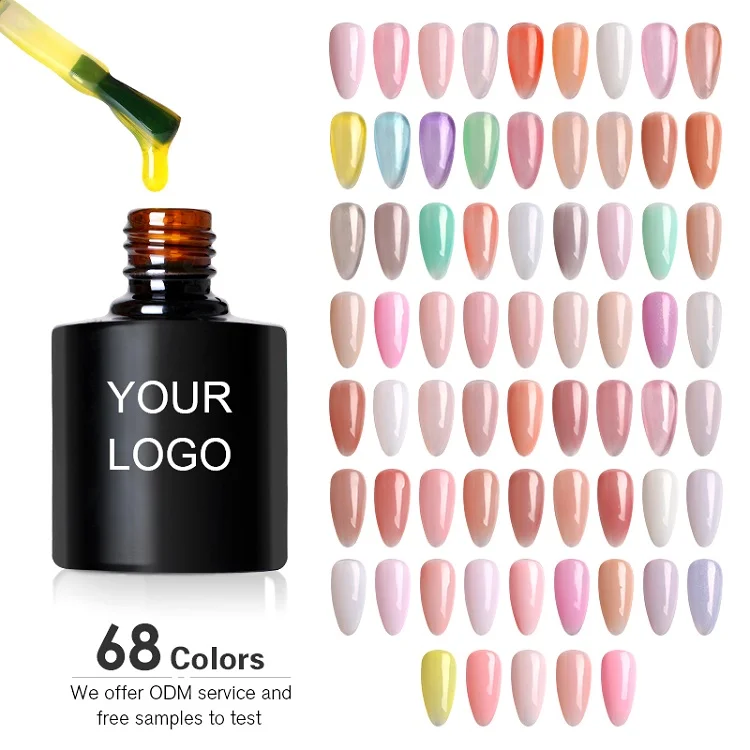 769A rose gold bulk polish hard nail art set no burn liquid uv gel builder in a bottle