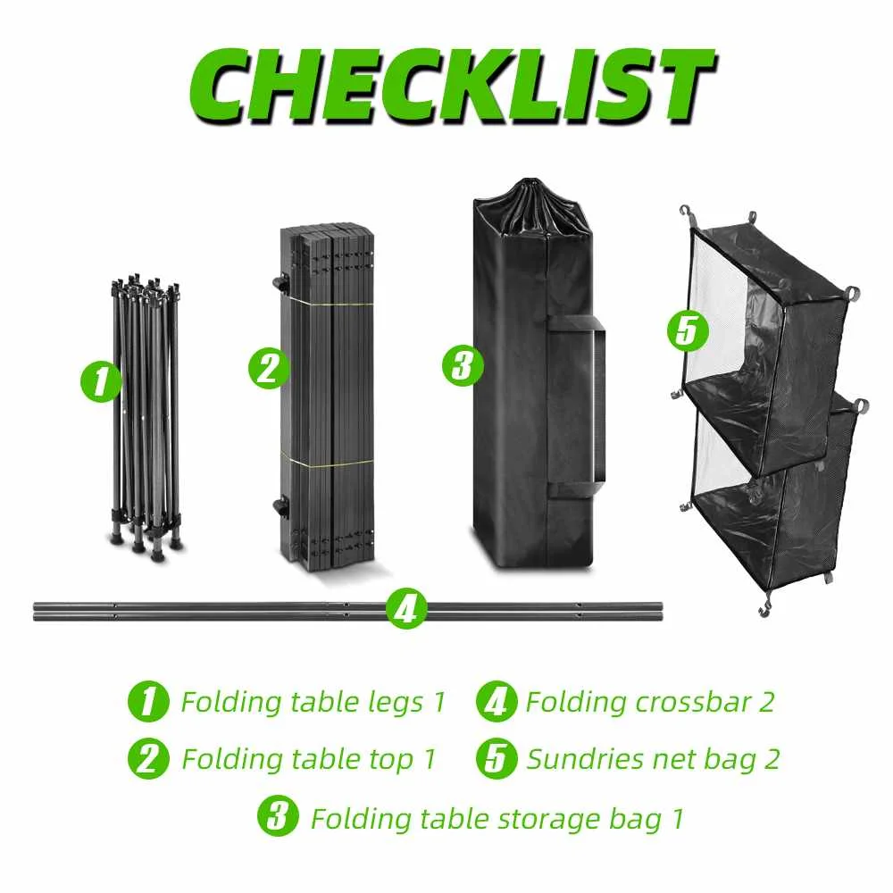 
Aluminum alloy portable barbecue table outdoor picnic table self-driving camping desk 