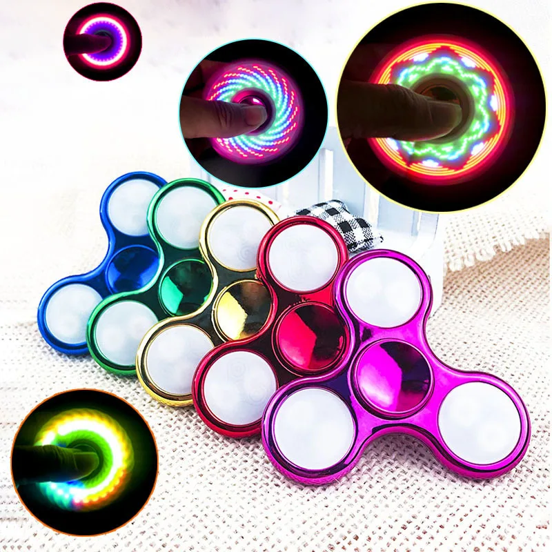 Factory wholesale led fidget spinner glow in the dark fidget spinner lumineux customised fidget spinners