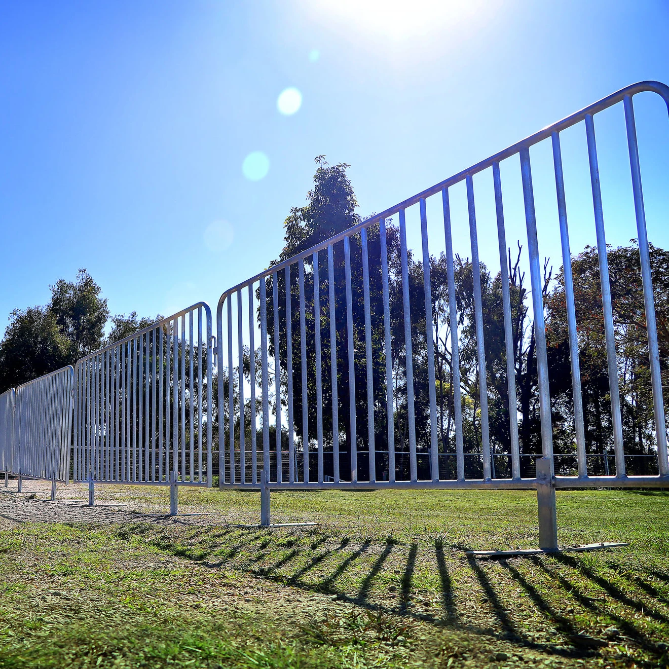 Лидер продаж, металлический барьер, препятствие для контроля толпы, металлический портативный защитный забор для концерта