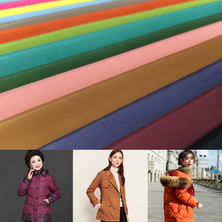 High Quality Windproof Custom Plain Winter 75D memory Down Jacket Fabric