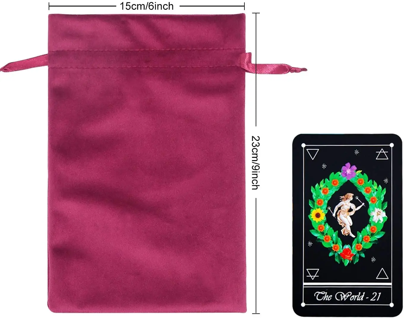 Luxury Velvet Bag Wholesale Custom Jewelry Tarot Paper Velvet Drawstring Pouch