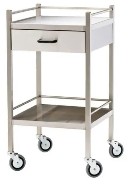 Медицинская Тележка из нержавеющей стали, тележка для транспортировки пищевых продуктов для больницы T401