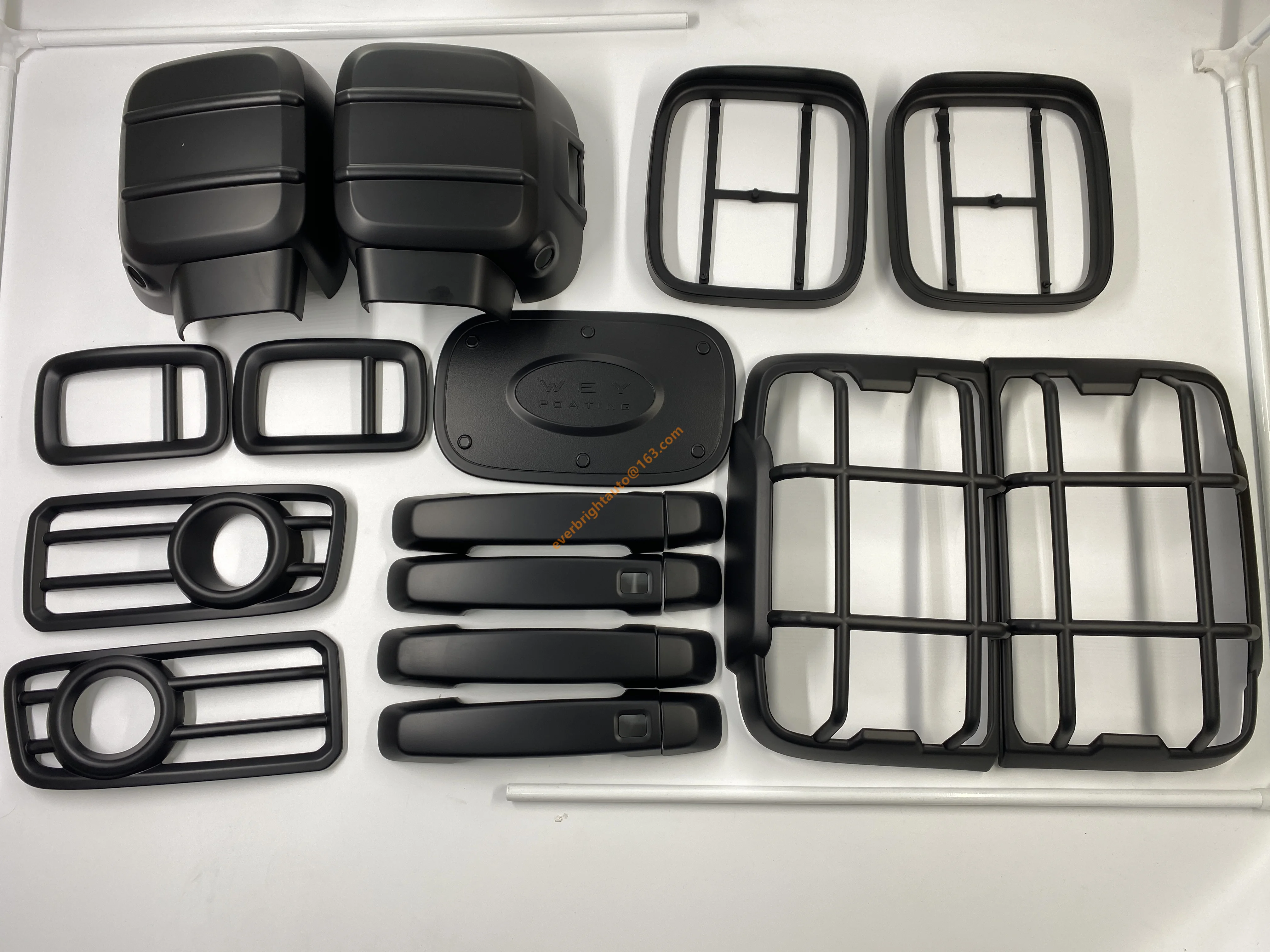 Oil Fuel Tank Cover Trim to suit GWM TANK 300 Accessories Headlight Garnish Black Out Kit  Tank Cover Fuel Oil