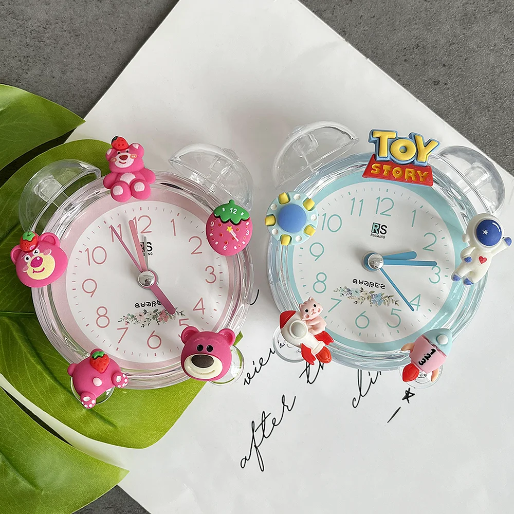 Пользовательские мультфильм офисные милые животные Дети Домашний Будильник Кварцевые часы
