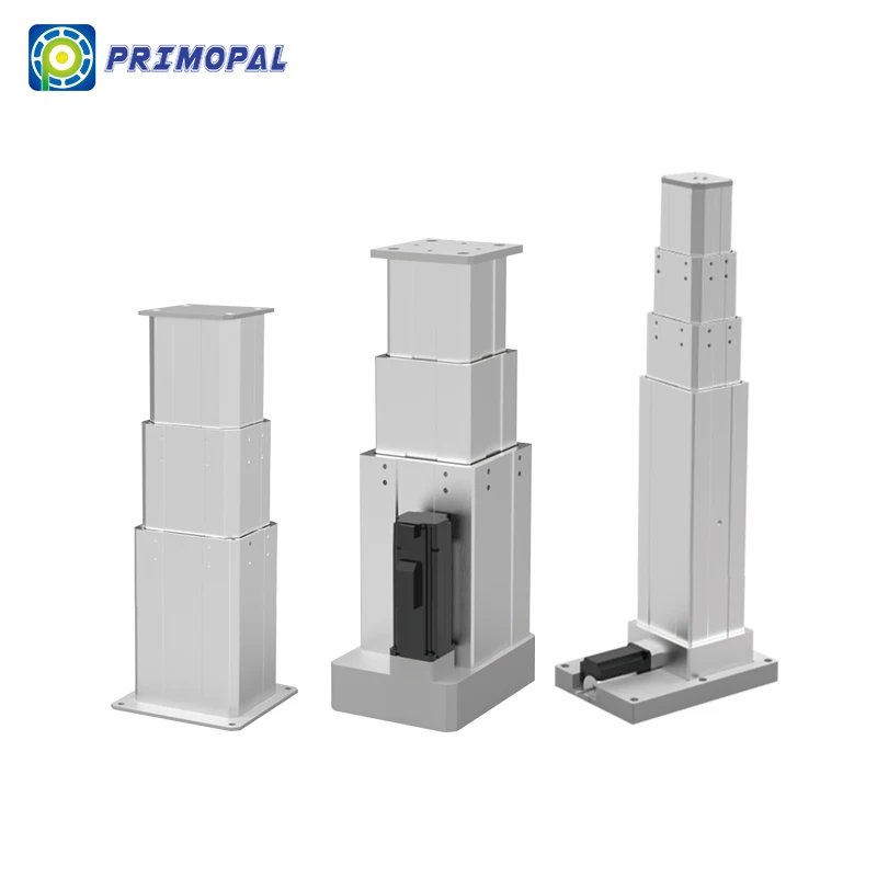 PrimoPal high torque 48V powerful 10000N 1000mm vertical table dihool lifting column solar