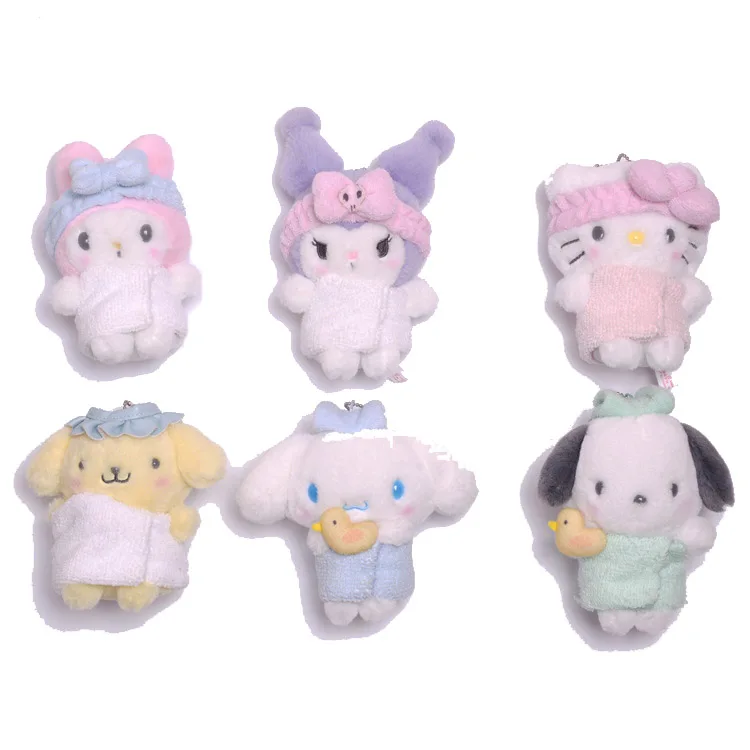  Симпатичная плюшевая игрушка Sanrio Мелодия Hello Kitty кукла Kuromi брелок мягкий для сумки подарок девочек и