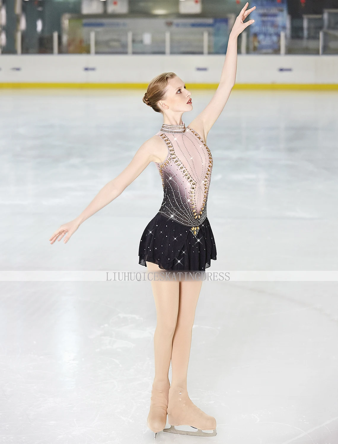 LIUHUO figure skating dress figure practise sexy Skating skirts Wear