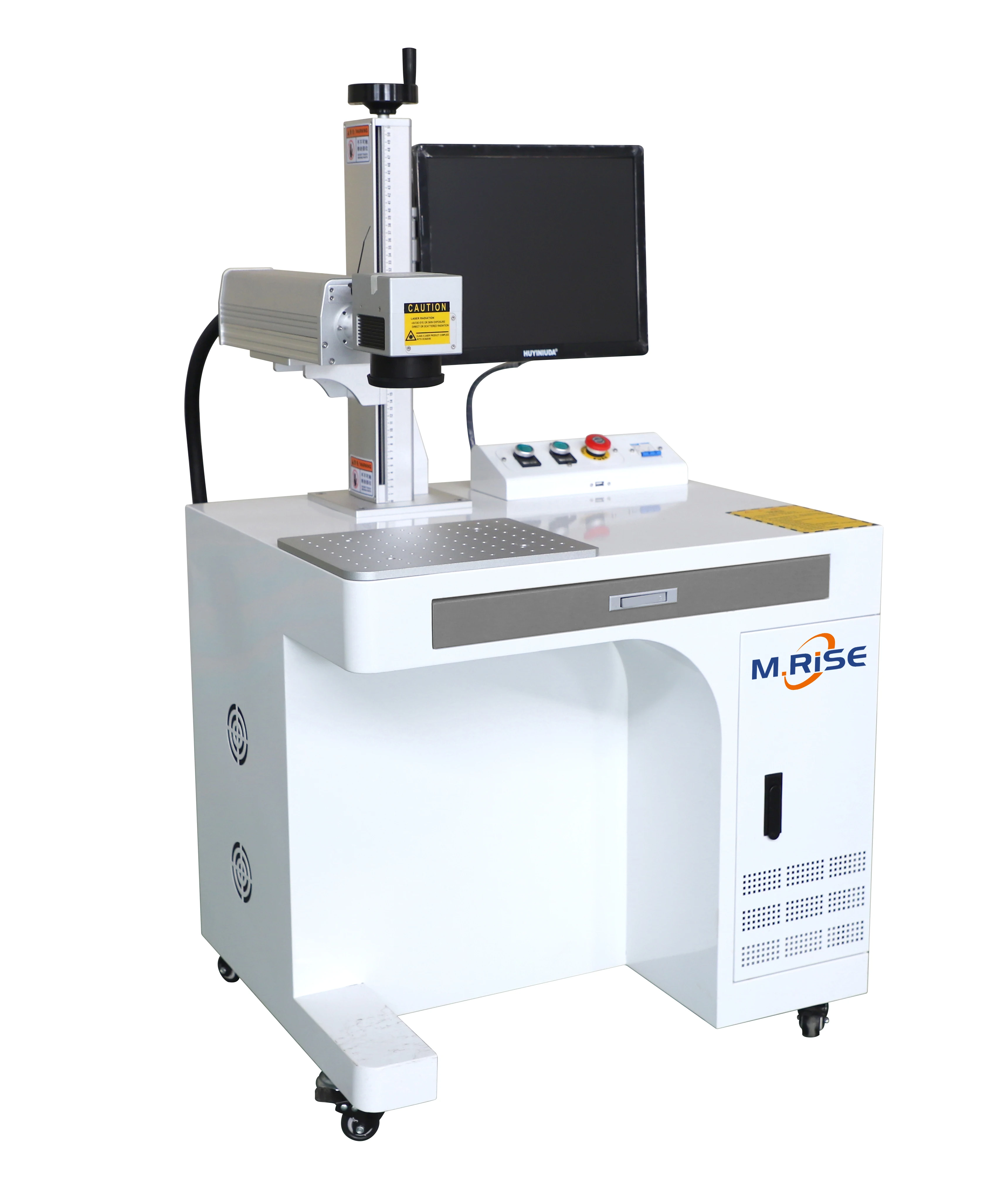 Desktop wuhan 20w jpt raycus 3d mopa fiber color laser marking machine