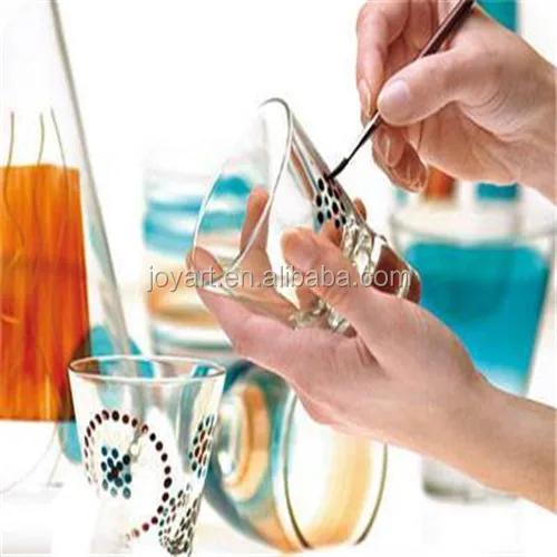 Custom Glass Art Window Paint Non Toxic 10 Colors Craft Supplies Stationery Set