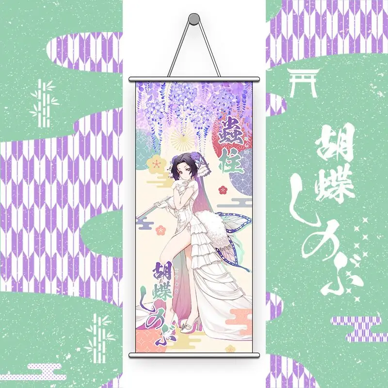 anime Demon Slayer Silk poster scroll painting new Kimetsu no Yaiba 74*35cm poster