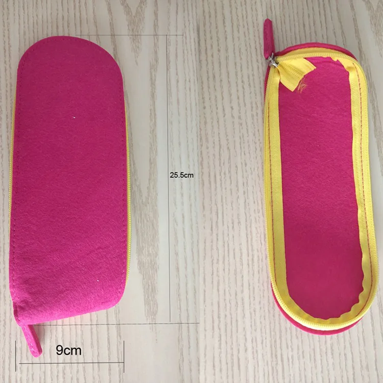 promotion gift colorful felt pencil case felt pen  pencil case felted pencil case